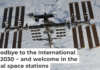 The International Space Station will be brought down in 2030. NASA via AP